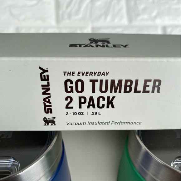 Stanley Go Tumbler 2 Pack Set Green Blue 10oz - Picture 3 of 7